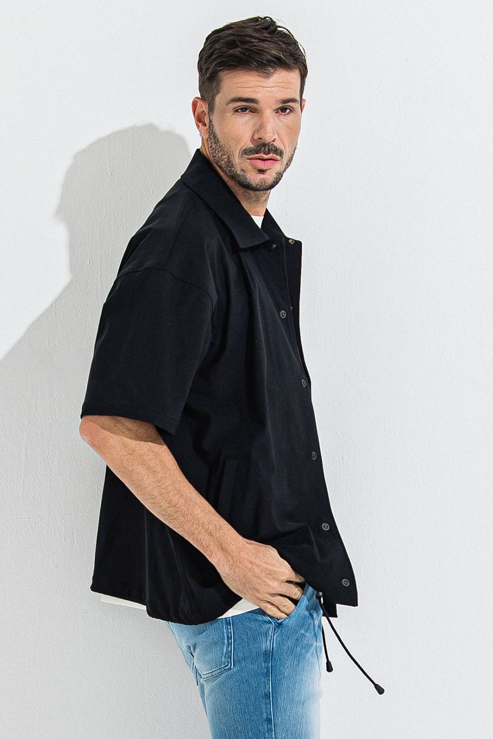 NYLON HALF COACH JACKET / ナイロン ハーフ コーチジャケット