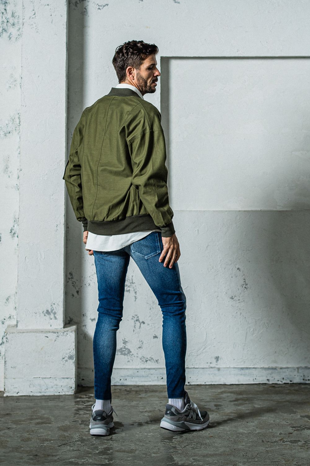 EX DENIM JERSEY EDGE PT / デニム ジャージ エッジ ラインパンツ