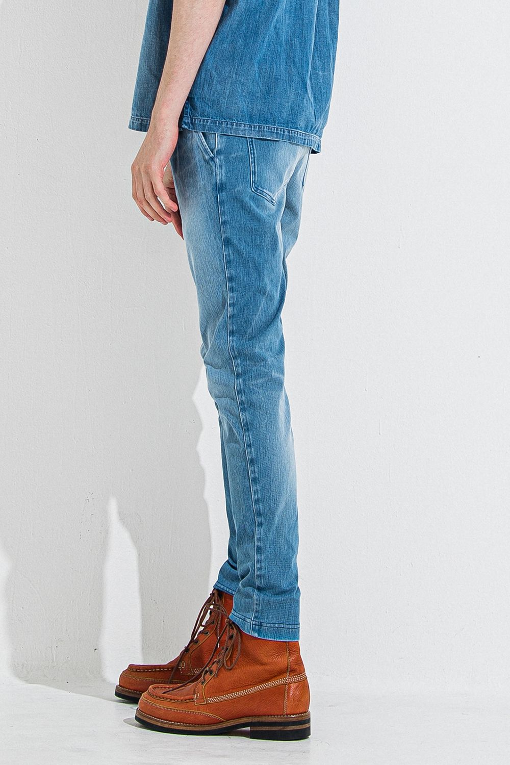 DENIM JERSEY CHRIS EASY TUCK PT / デニム ジャージ クリス イージー タック パンツ
