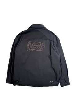 N/C GABA JACKET/Peace / ナイロン コットン  ギャバジン ジャケット Peace METAL HOTFIX