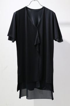 BEATENJIKU+Lining Frill Layered T-Shirt / ベア天竺 フリルレイヤードTシャツ