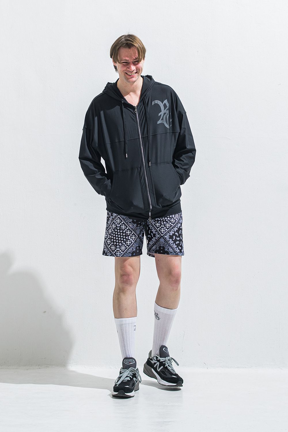 RUSH OVER ZIPUP HOODIE / オーバーサイズ ジップアップ ラッシュパーカー