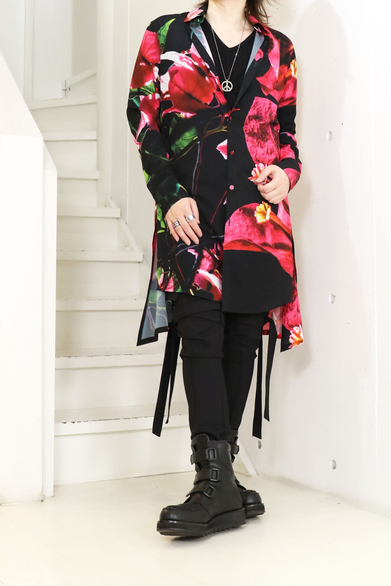 Eco Decine Bougainvillia Flare Shirt / ブーゲンビリア フレアシャツ