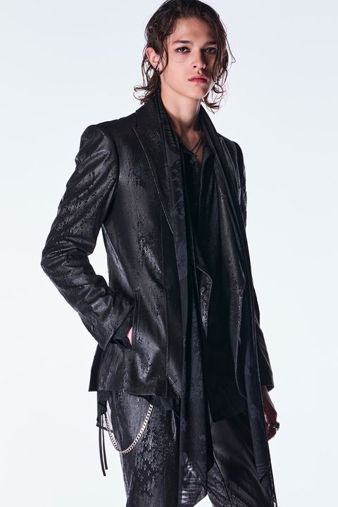 Cross Dot Fleece Peaked Jacket / クロス ドット フリース ピークド ジャケット