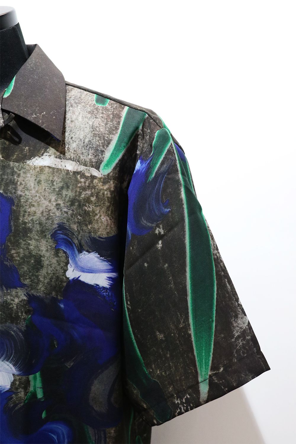 OPEN COLLAR S/S SHIRT / 燕子花図 オープンカラー ショートスリーブ シャツ