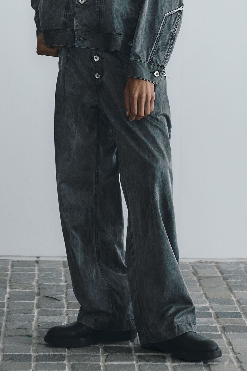Pigmented satin PT  / ピグメント サテン パンツ