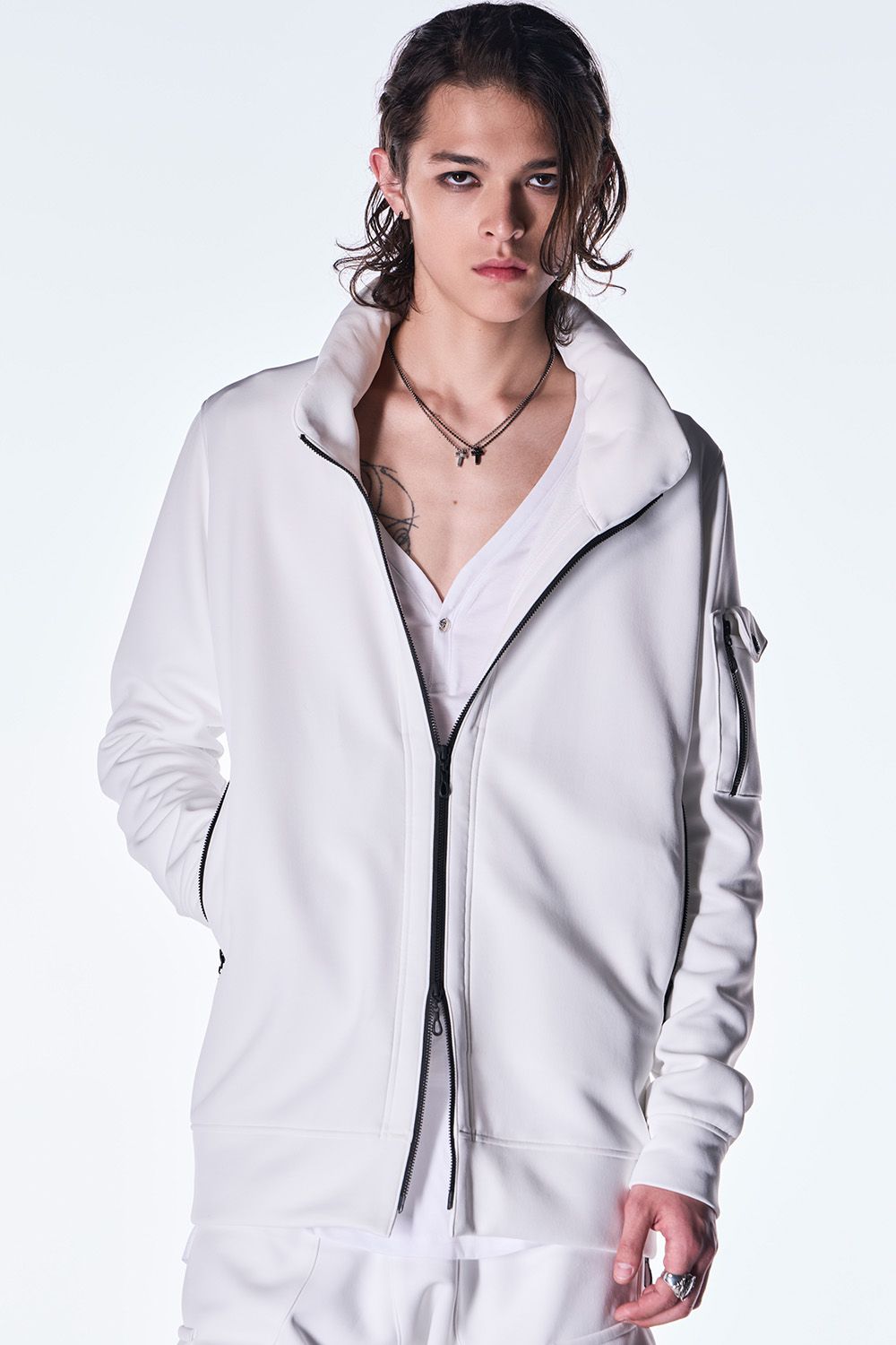 Double Knit Jersey Stand Collar Blouson / ダブル ニット ジャージ スタンドカラー ブルゾン