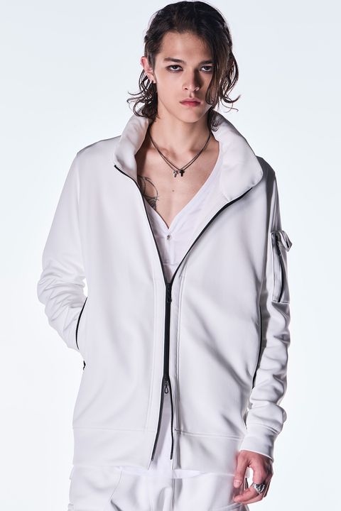 Double Knit Jersey Stand Collar Blouson / ダブル ニット ジャージ スタンドカラー ブルゾン