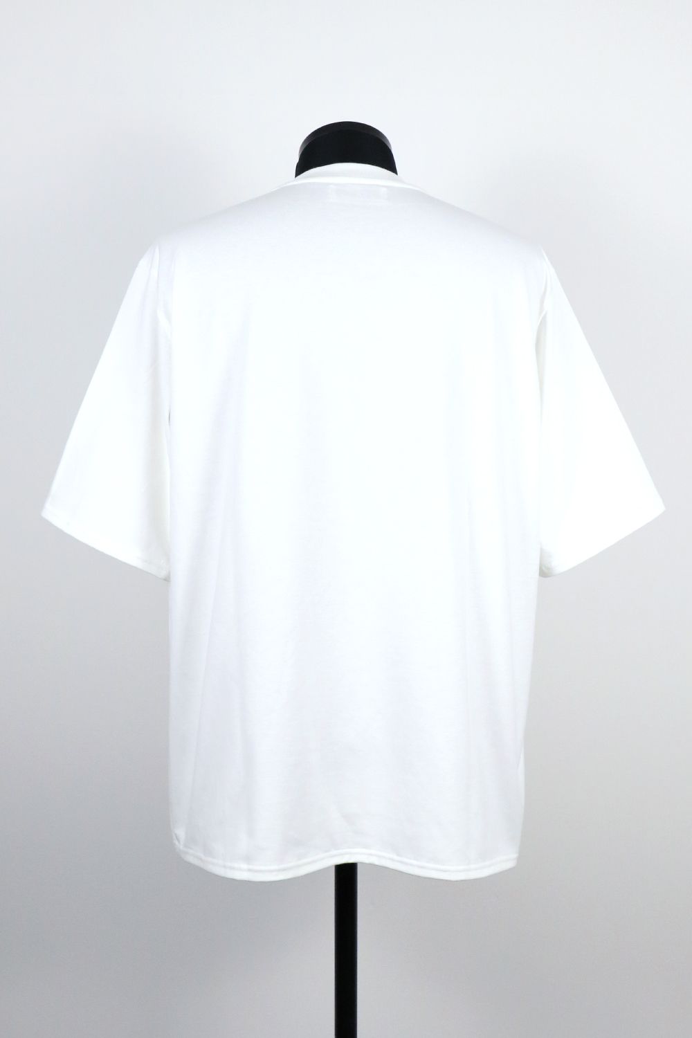40/2 ORGANIC COTTON KNIT CREW NECK PRINT TEE "FINE LINES" / オーガニックコットン26G天竺 クルーネック プリントTシャツ