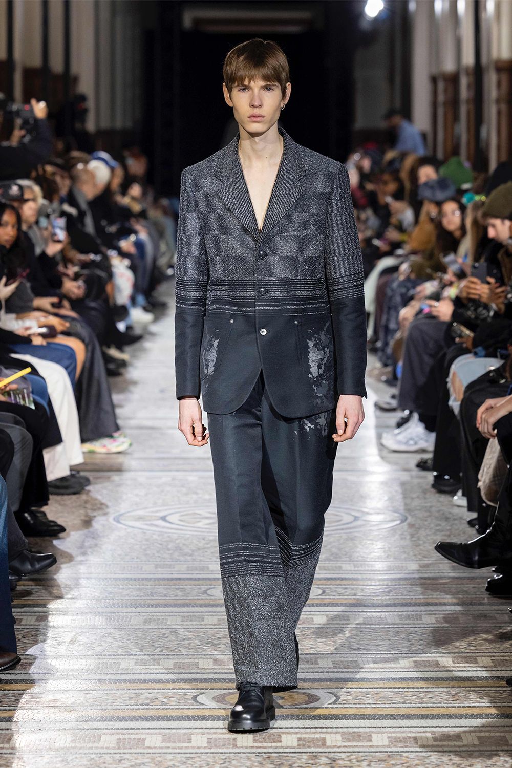 Gradation jacquard JKT / グラデーション ジャガード ジャケット