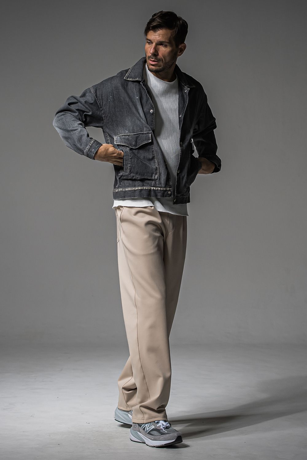 CHRIS EASY WIDE TUCK PANTS / クリス イージーワイドタックパンツ