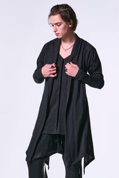 LaceyJQD Jersey Flare Cardigan / レースジャガードジャージー フレアカーディガン
