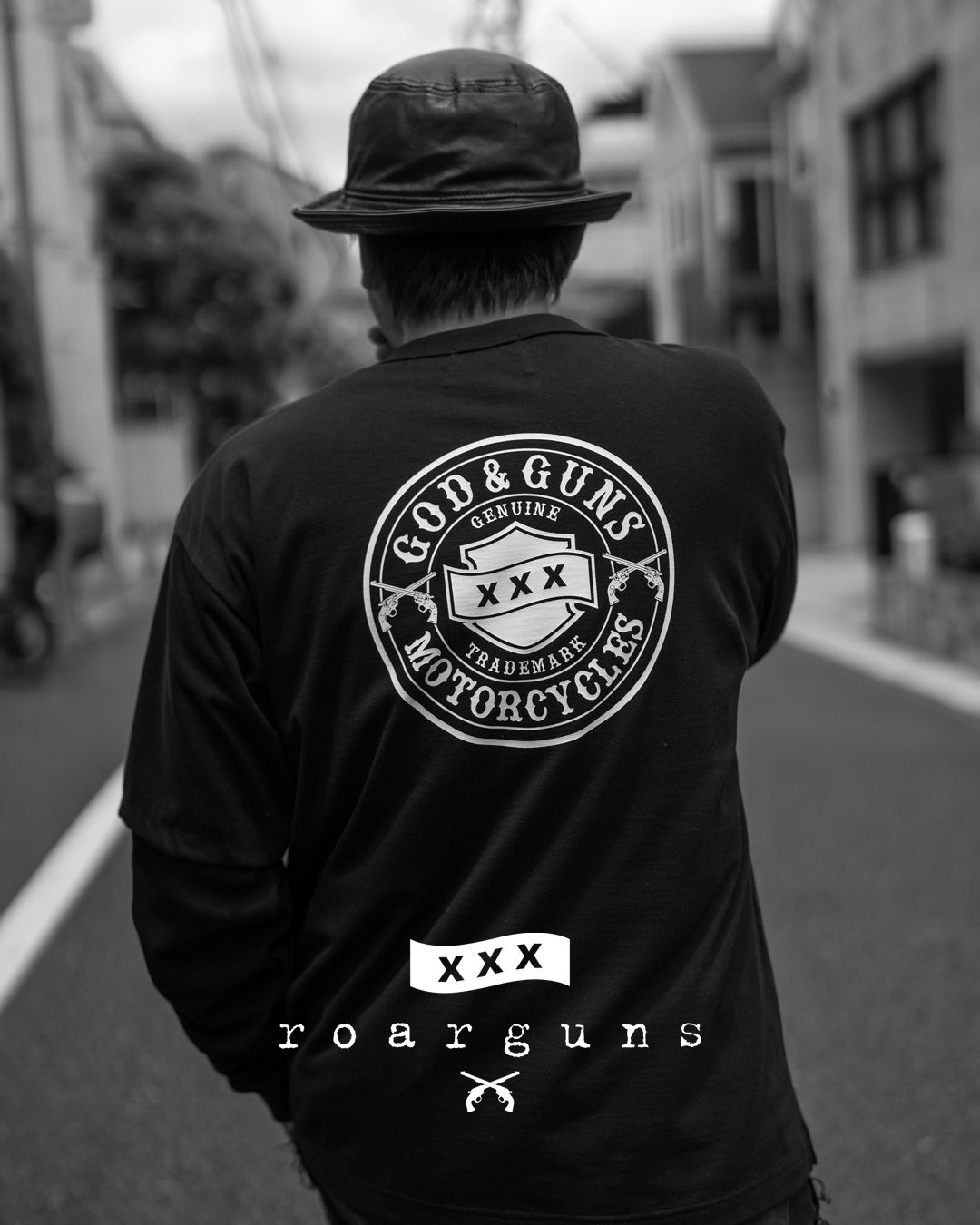GOD SELECTION XXX × roarguns CIRCLE LOGO LAYERED T-SHIRT / ゴッドセレクション ロアーガンズ コラボレーション レイヤード ロングスリーブT
