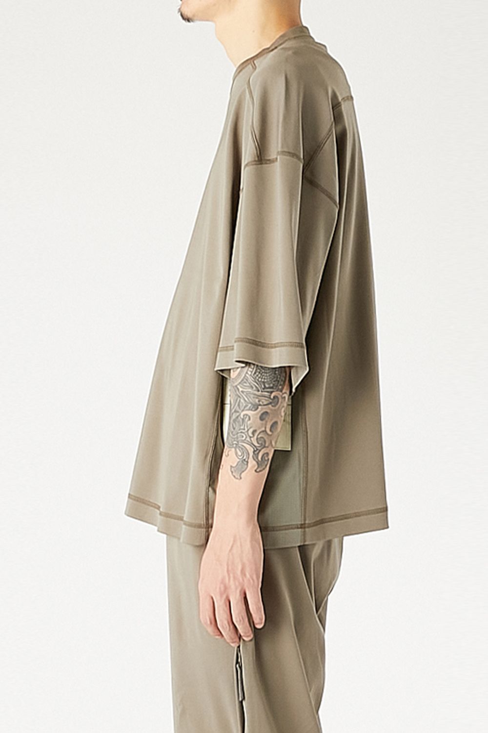 N.HOOLYWOOD TEST PRODUCT EXCHANGE SERVICE PANELED T-SHIRT / エヌハリウッド テストプロダクトエクスチェンジサービス パネル Tシャツ