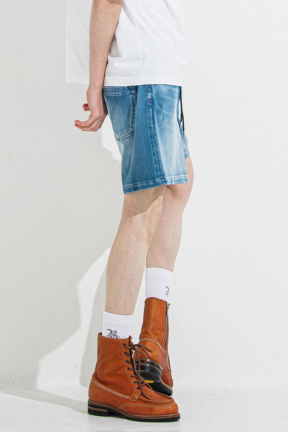 DENIM JERSEY SHORTS / デニム ジャージ ショーツ