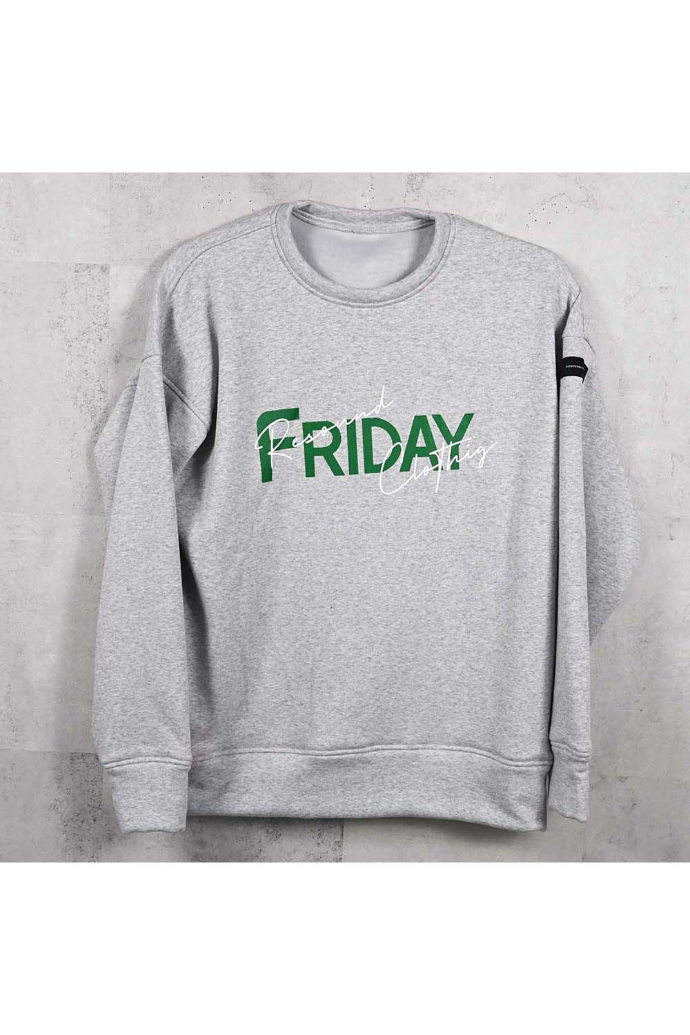 FRIDAY OLD LOGO VELOURS FLEECE TRAINER / フライデー オールドロゴ ベロア フリース トレーナー
