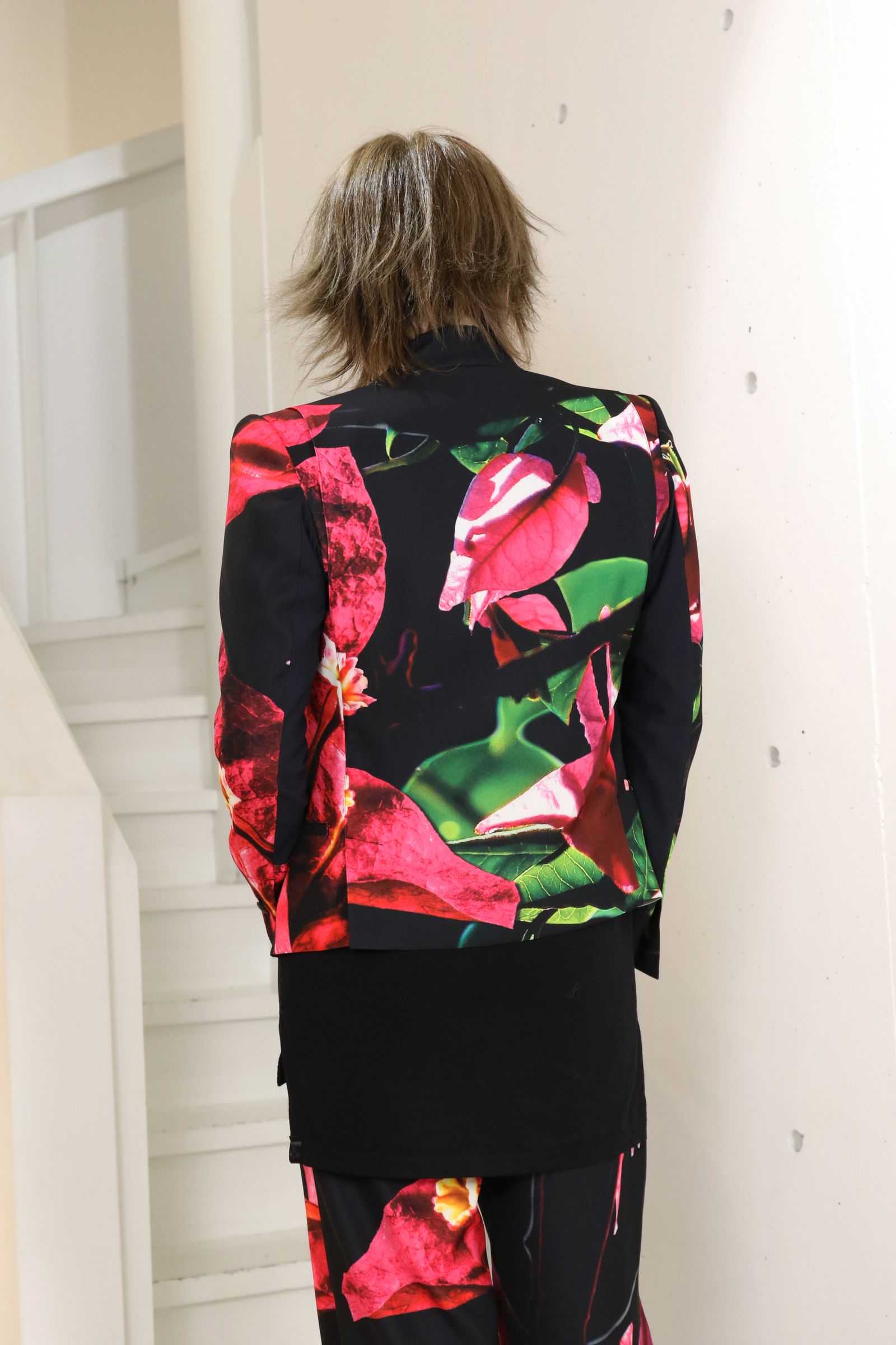 【COSTUME LINE】Eco Satin Bougainvillia Short Peaked Jacket / ブーゲンビリア ショートピークドジャケット