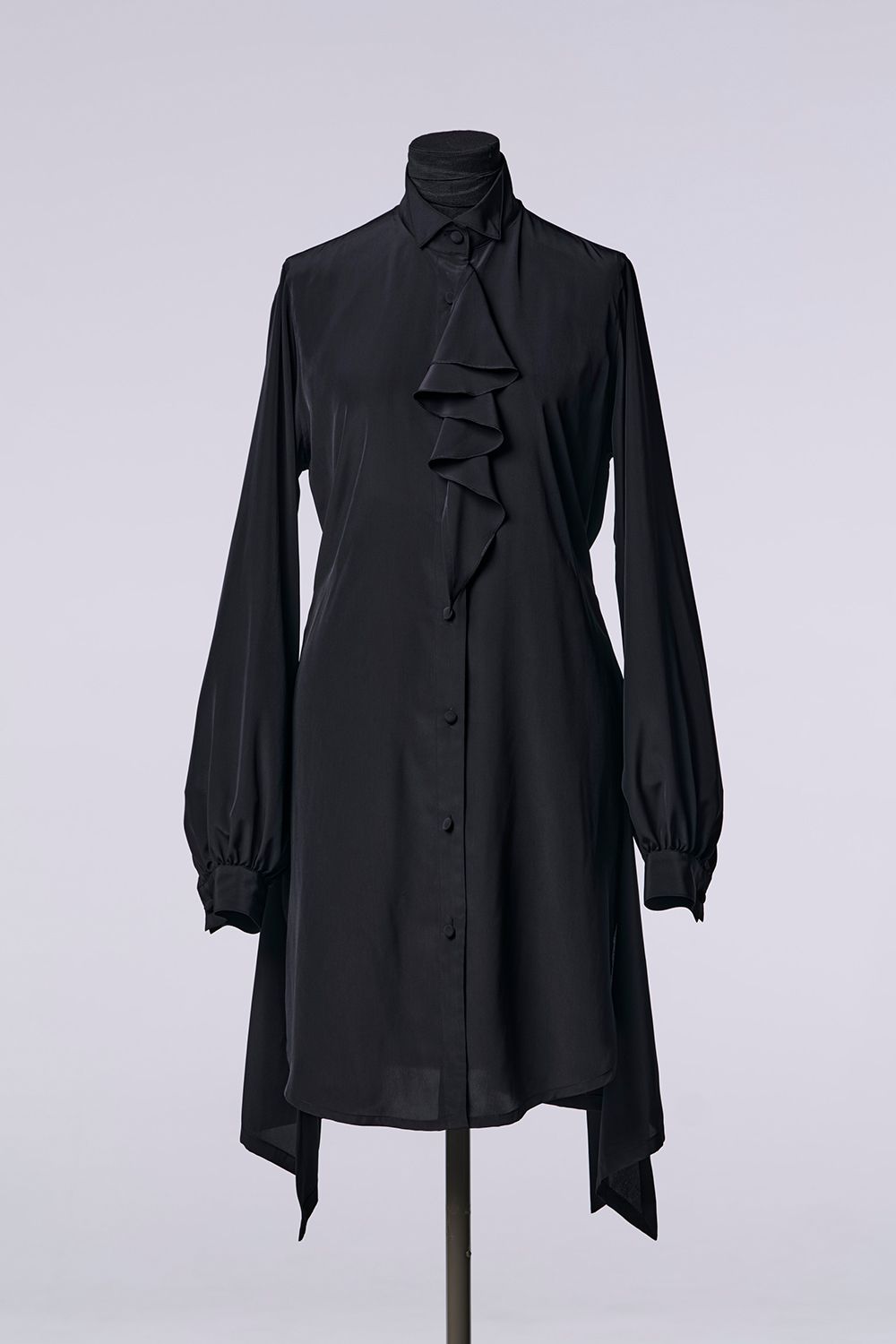 Recycle Decine Single Frill Shirt / リサイクル デシン シングル フリル シャツ