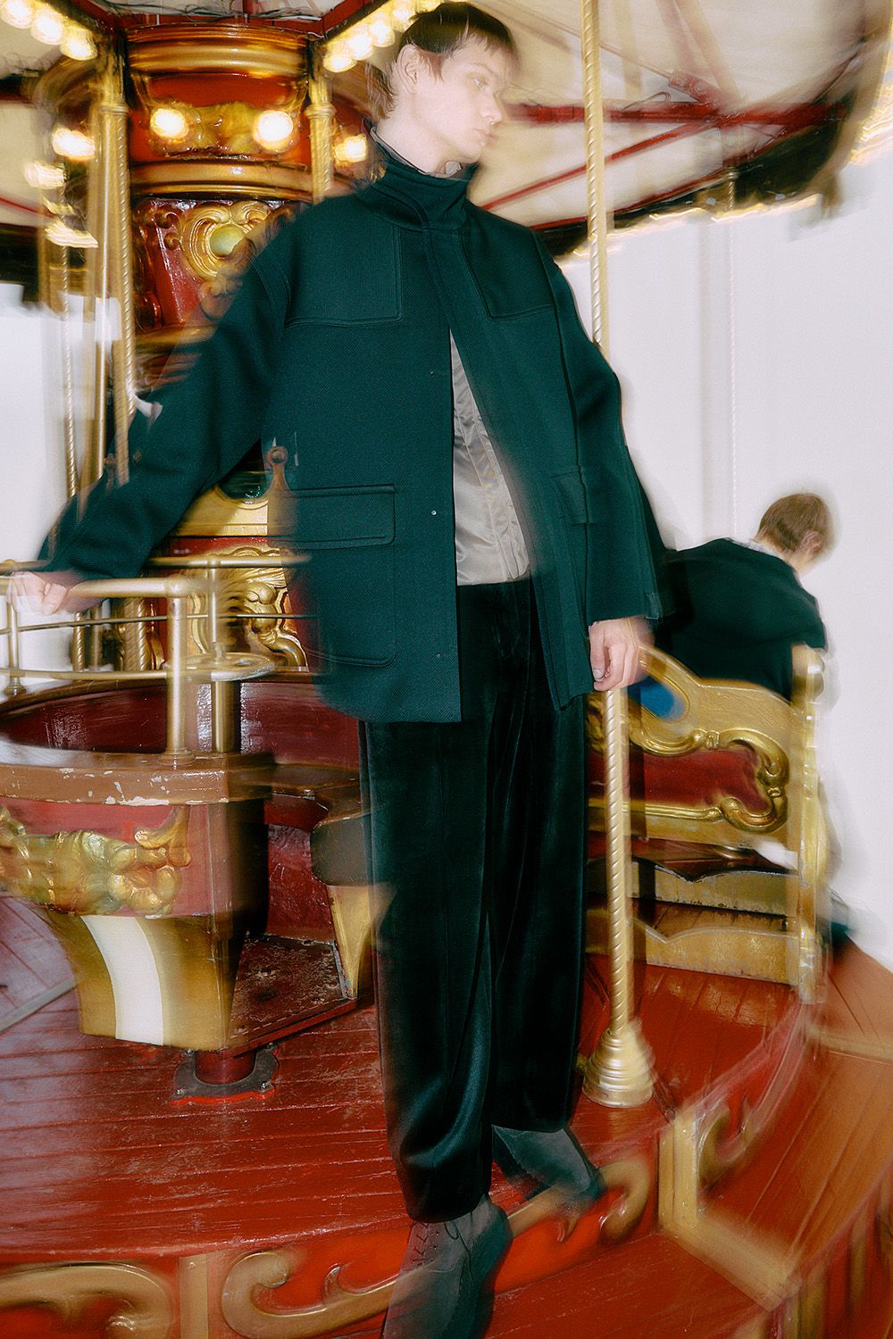 N.HOOLYWOOD COMPILE WIDE STRAIGHT TROUSERS  / エヌハリウッド コンパイル ワイドストレート トラウザーズ