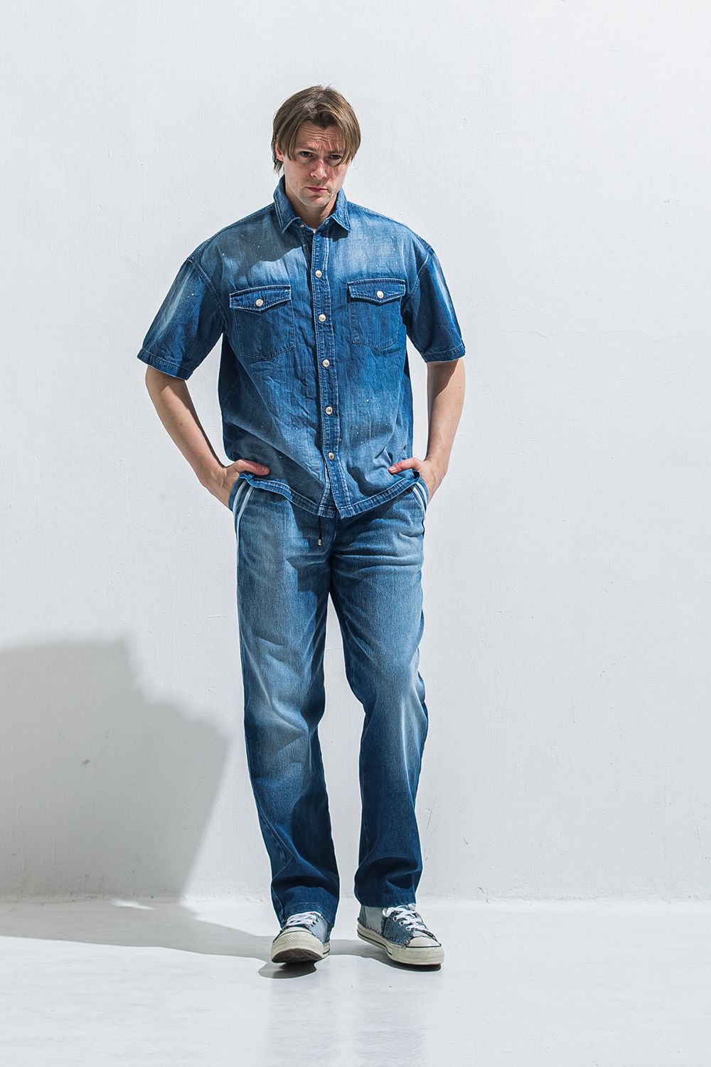 HALF DENIM SHIRTS / ハーフ デニム シャツ
