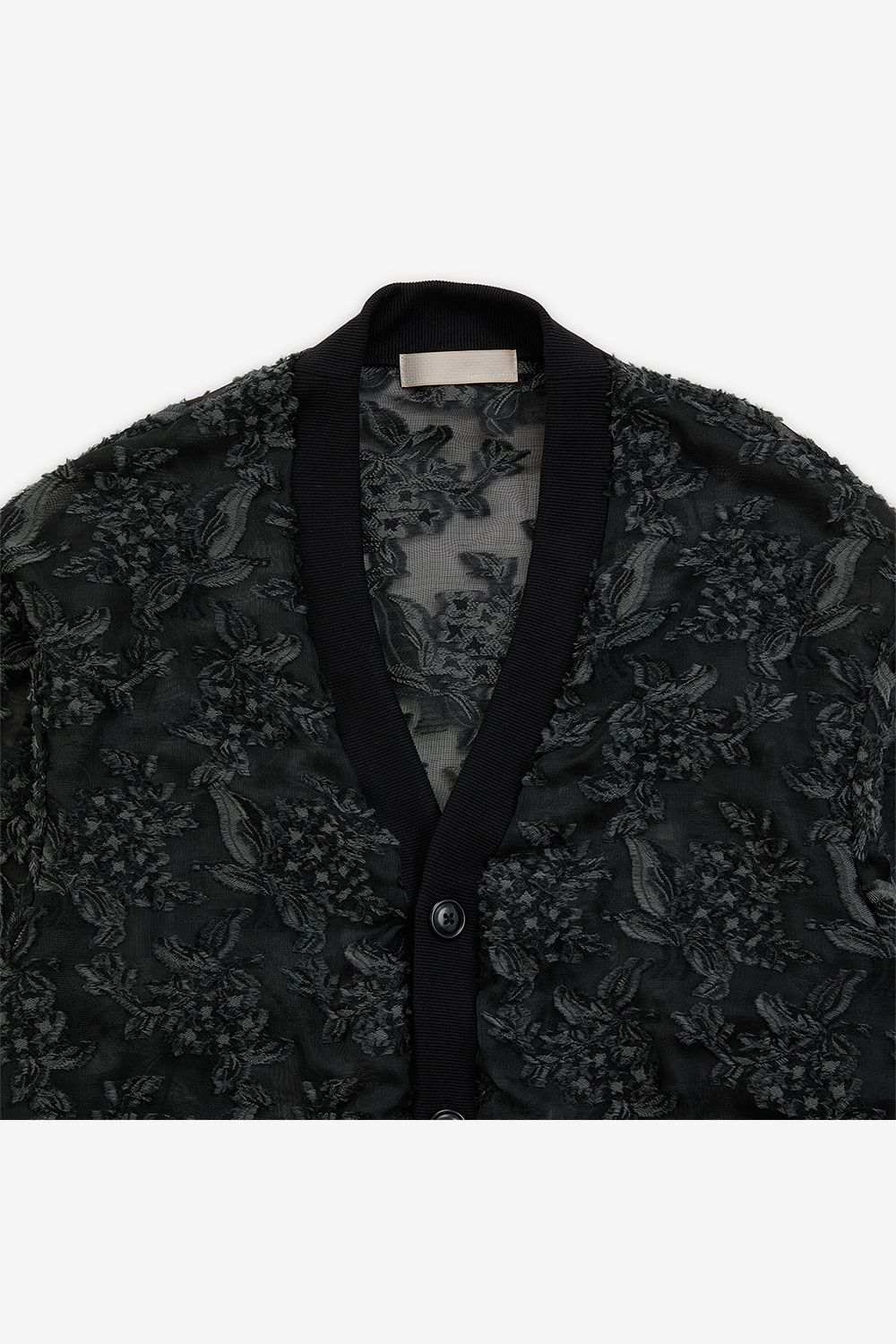 Mesh jaquard cardigan / メッシュ ジャガード カーディガン