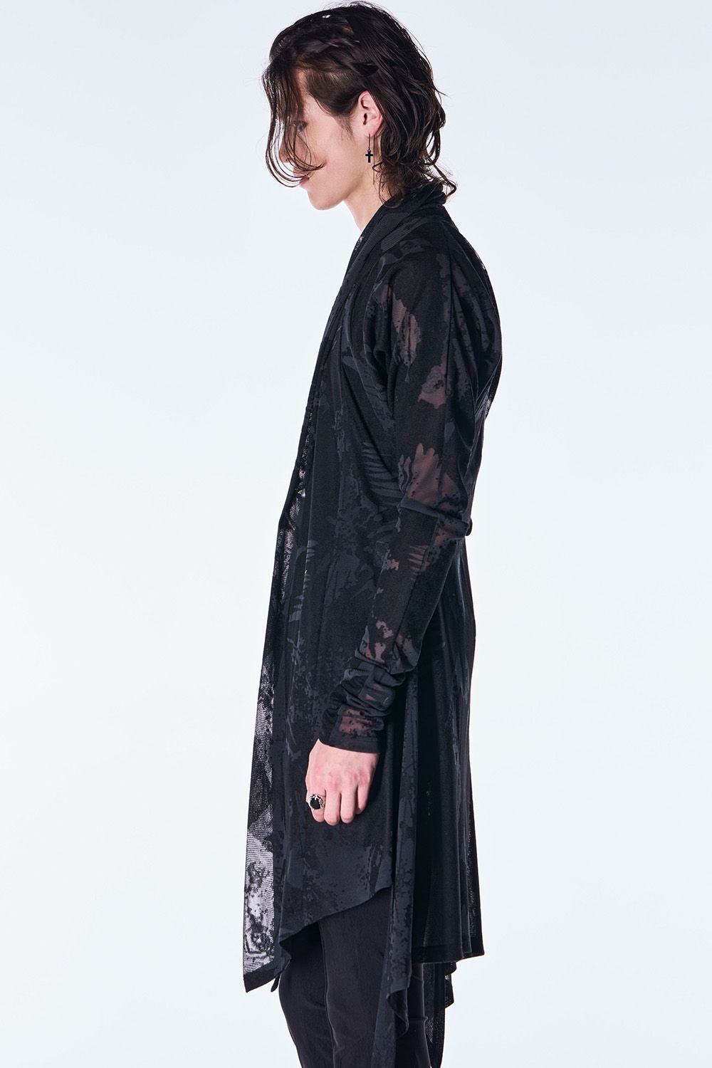 Opal Mesh Flare Cardigan / オパール メッシュ フレア カーディガン