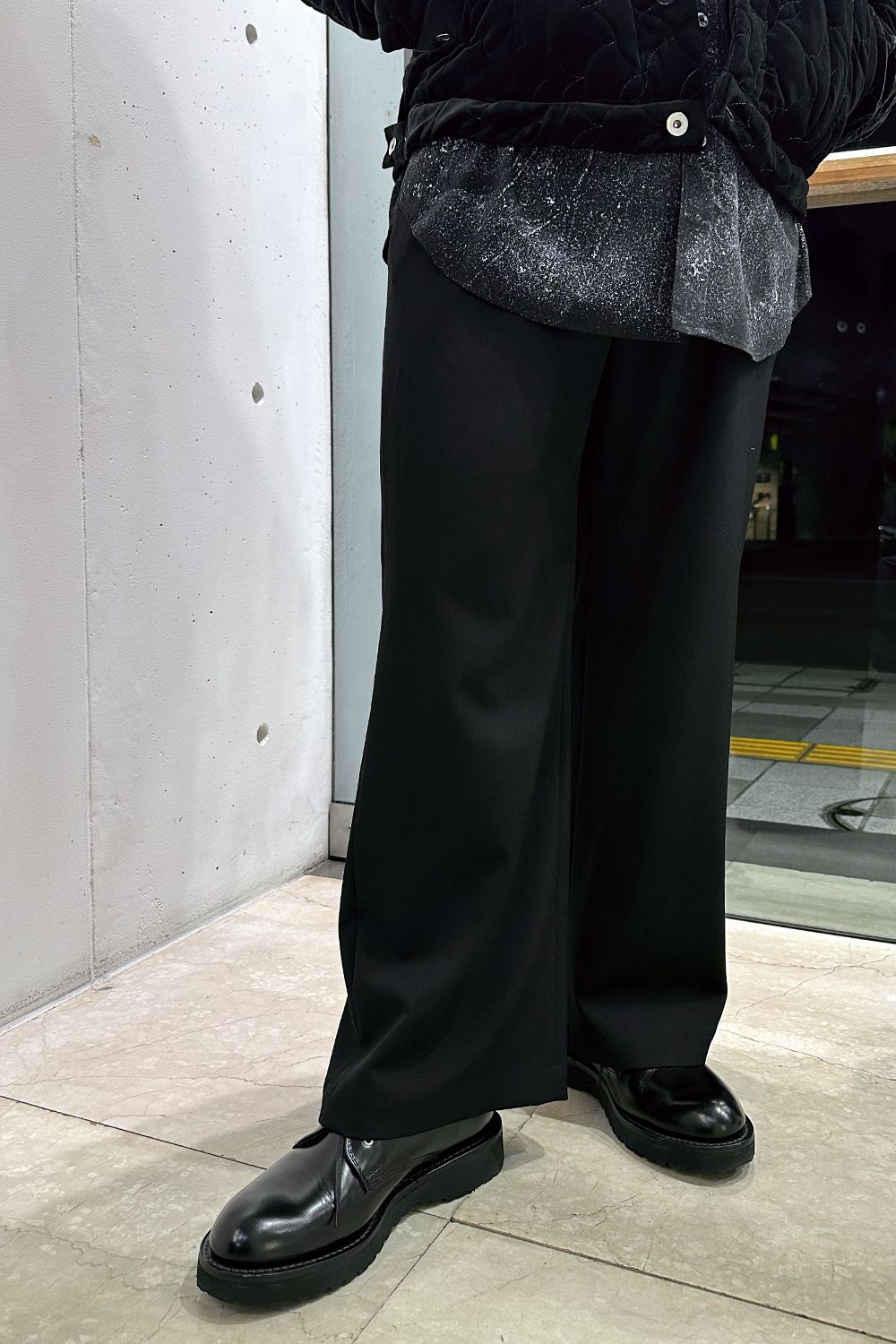 meagratia Velour quilting Blouson Style