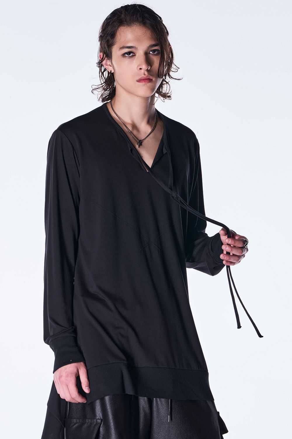 BEA TENJIKU Piping Flare T-shirt / ベア天竺 パイピング フレア Tシャツ