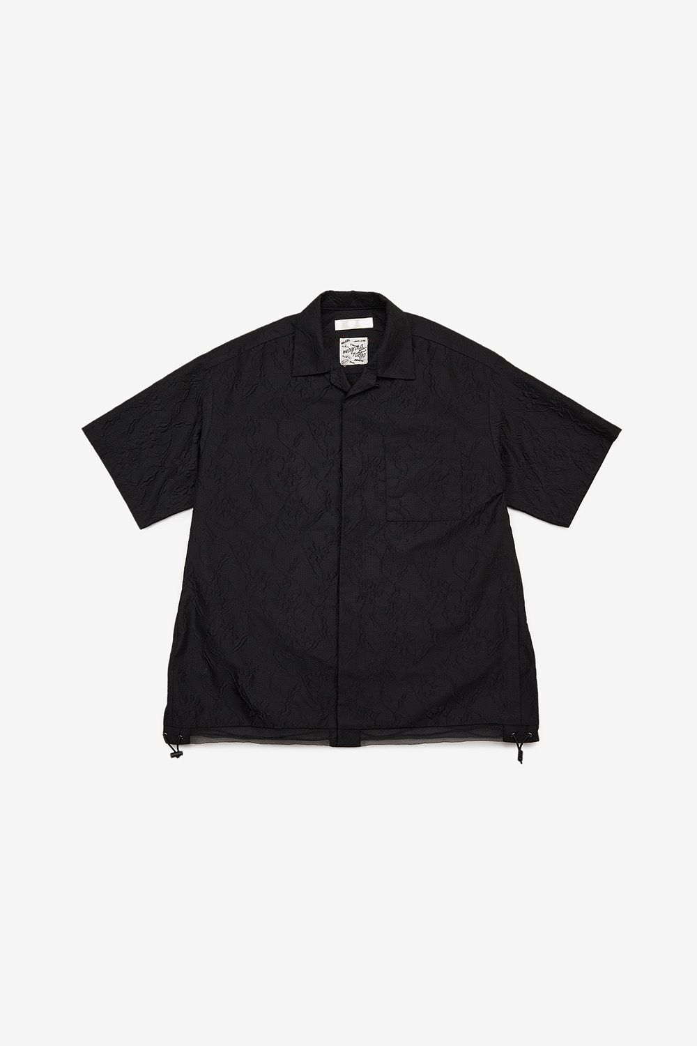 Embossing S/S open collar SH / エンボス ショートスリーブ オープンカラー シャツ