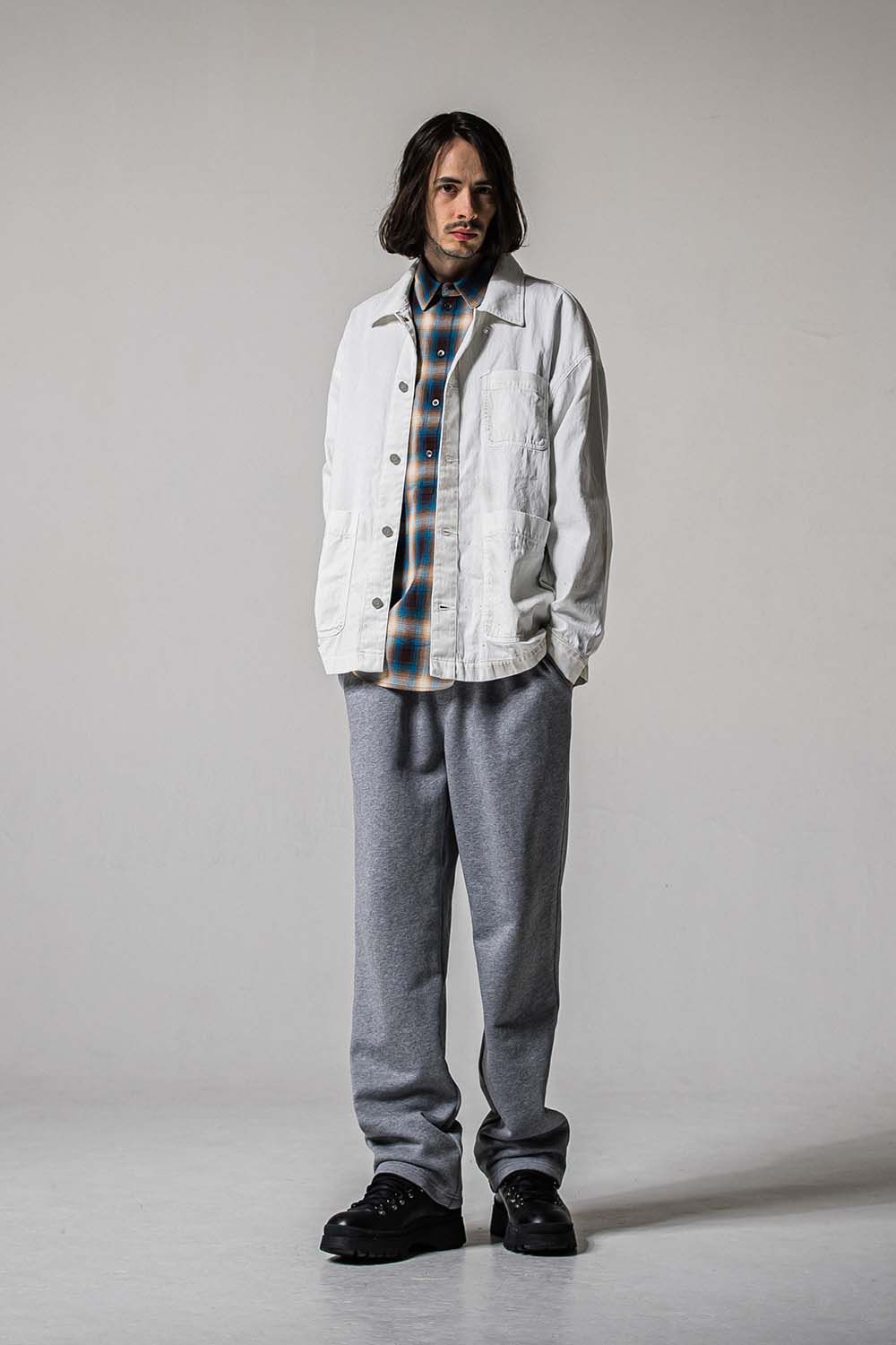 HF URAKE WIDE TUCK PANTS / 裏毛 ワイドタックパンツ