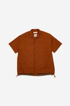 Embossing S/S open collar SH / エンボス ショートスリーブ オープンカラー シャツ