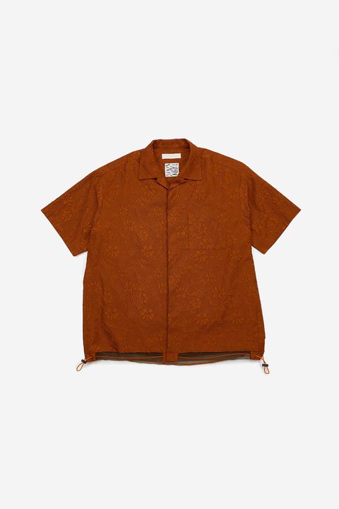 Embossing S/S open collar SH / エンボス ショートスリーブ オープンカラー シャツ