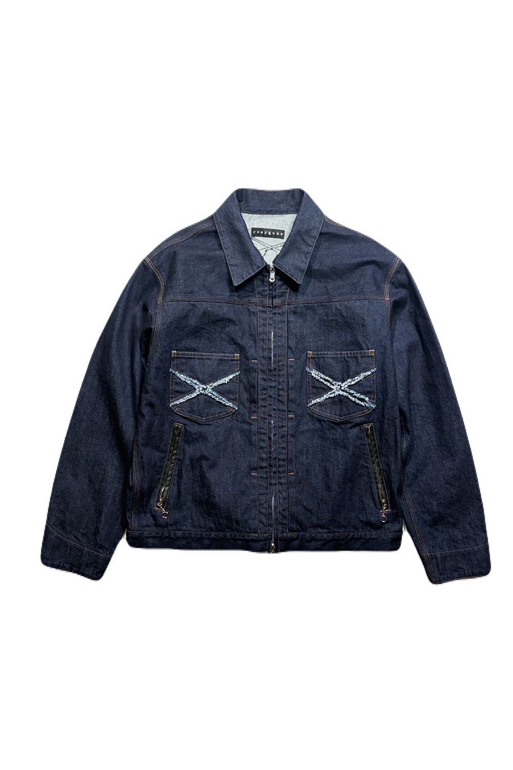 11.5oz DENIM JKT / PAT / 11.5オンス デニム ジャケット レザークロスガンパッチ
