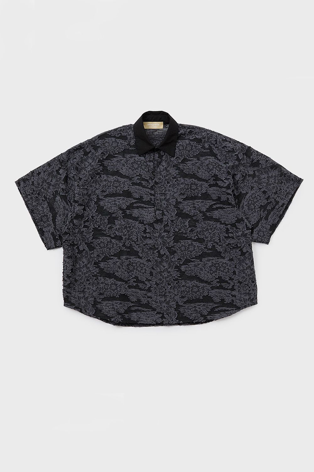 Cut jacquard P/O shirt / カットジャガード プルオーバー シャツ