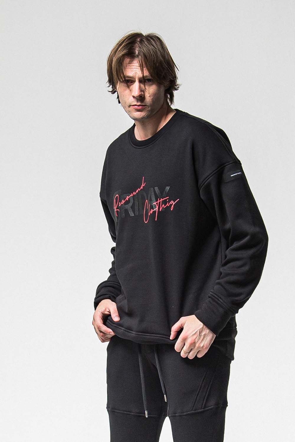 FRIDAY OLD LOGO VELOURS FLEECE TRAINER / フライデー オールドロゴ ベロア フリース トレーナー
