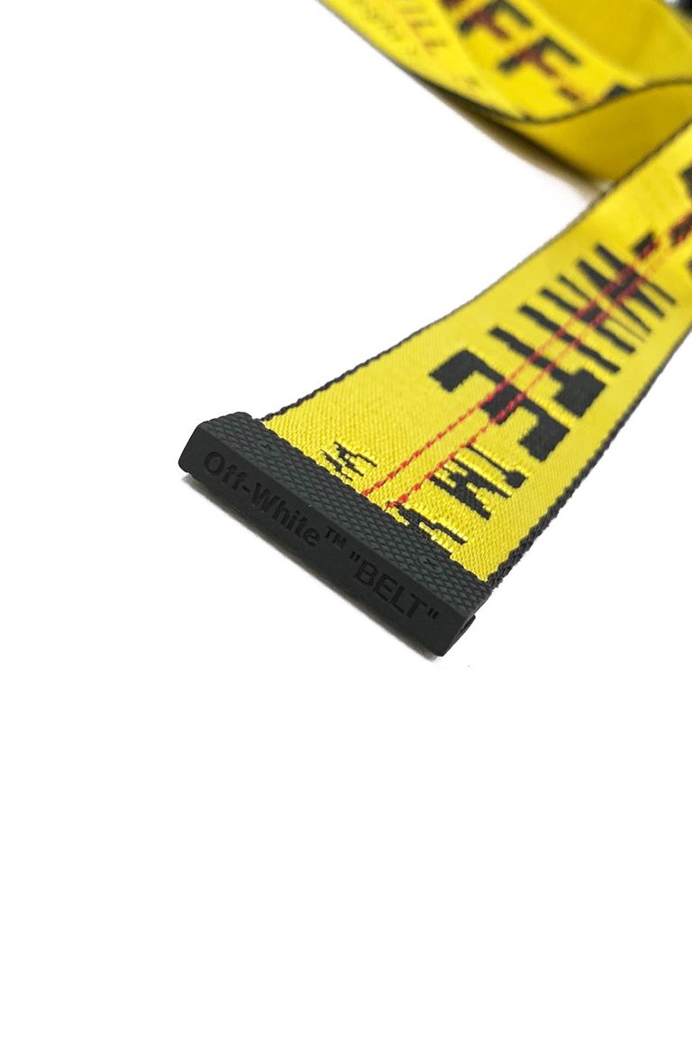 Buy Off-White Classic Industrial Belt 'Yellow/Black' - OMRB012E20FAB0011810
