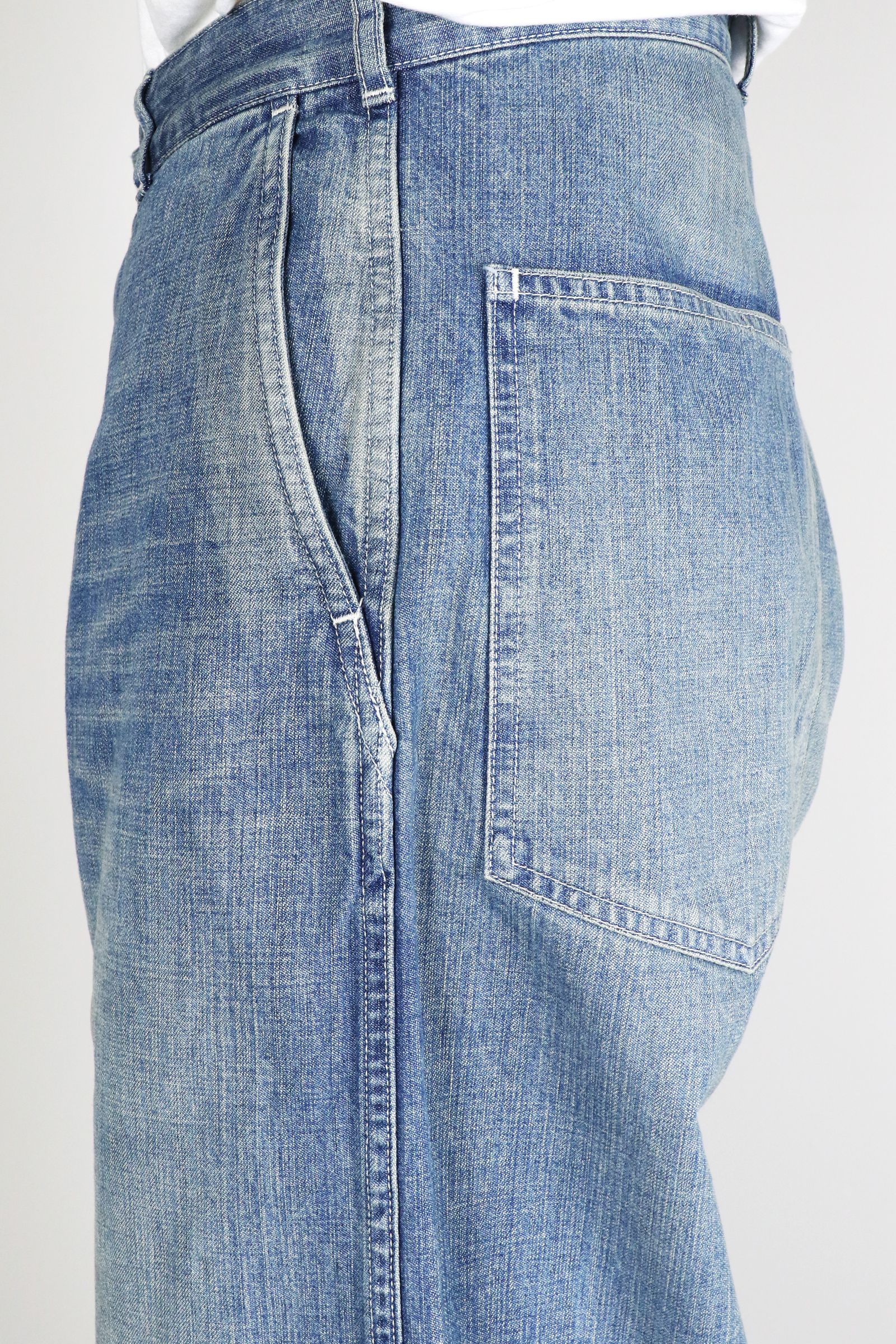 ORGANIC COTTON 10oz DENIM U.S.ARMY DENIM PANTS / オーガニックコットン 10オンス USアーミー デニム パンツ