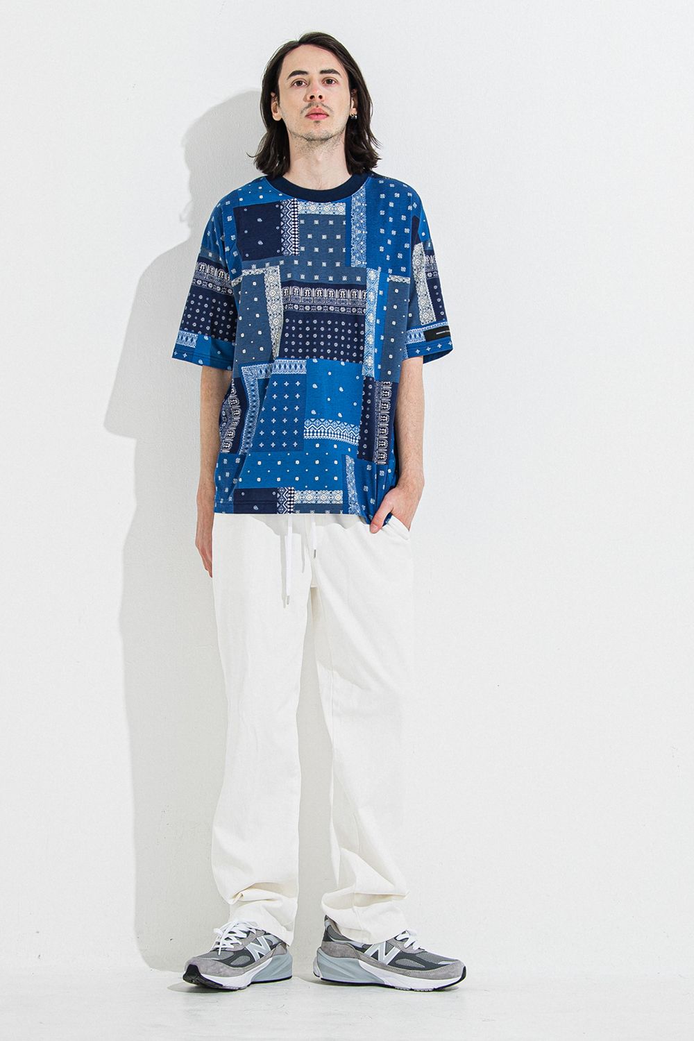 DENIM JERSEY WIDE PT / デニム ジャージ ワイド パンツ