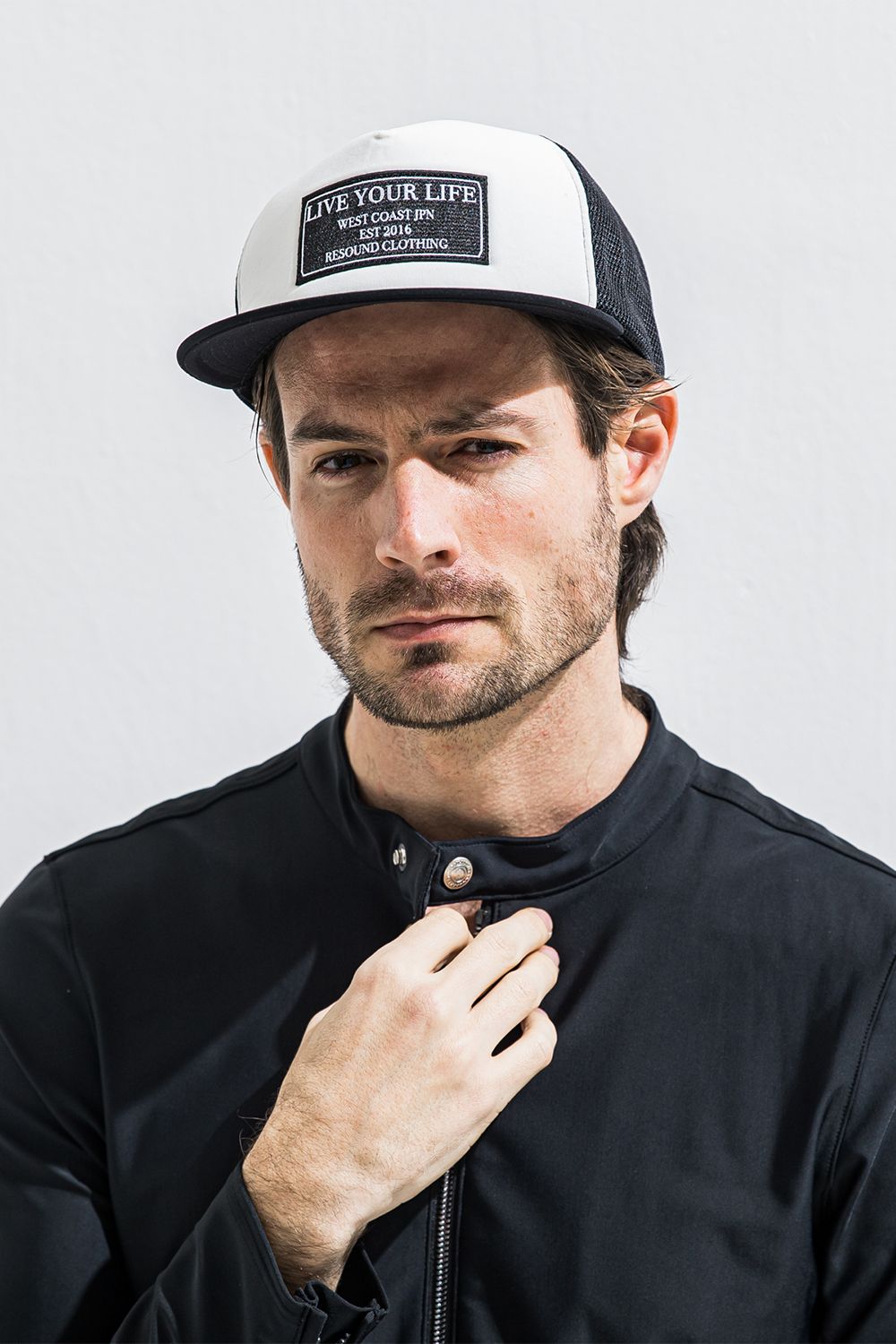 LIVE MESH CAP / ロゴワッペン メッシュ ベースボール キャップ