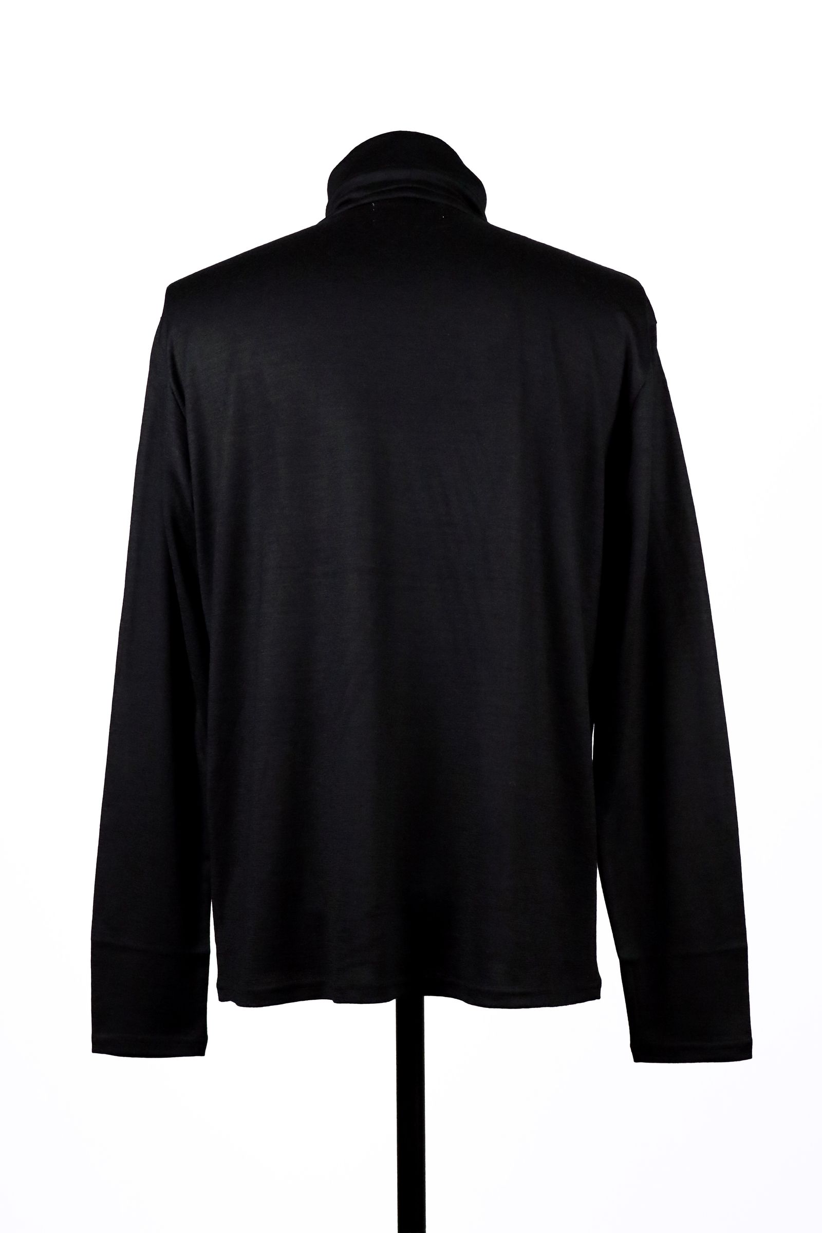 WASHABLE WOOL HIGH NECK SHIRT / ウォッシャブル ウール ハイネック シャツ