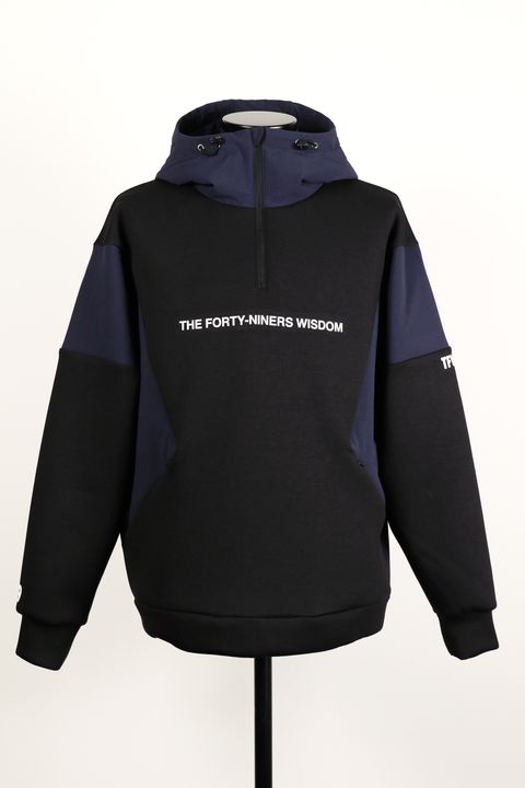 CARDBOARD MATERIAL HALF ZIP HOODIE / カードボード マテリアル ハーフジップ フーディー