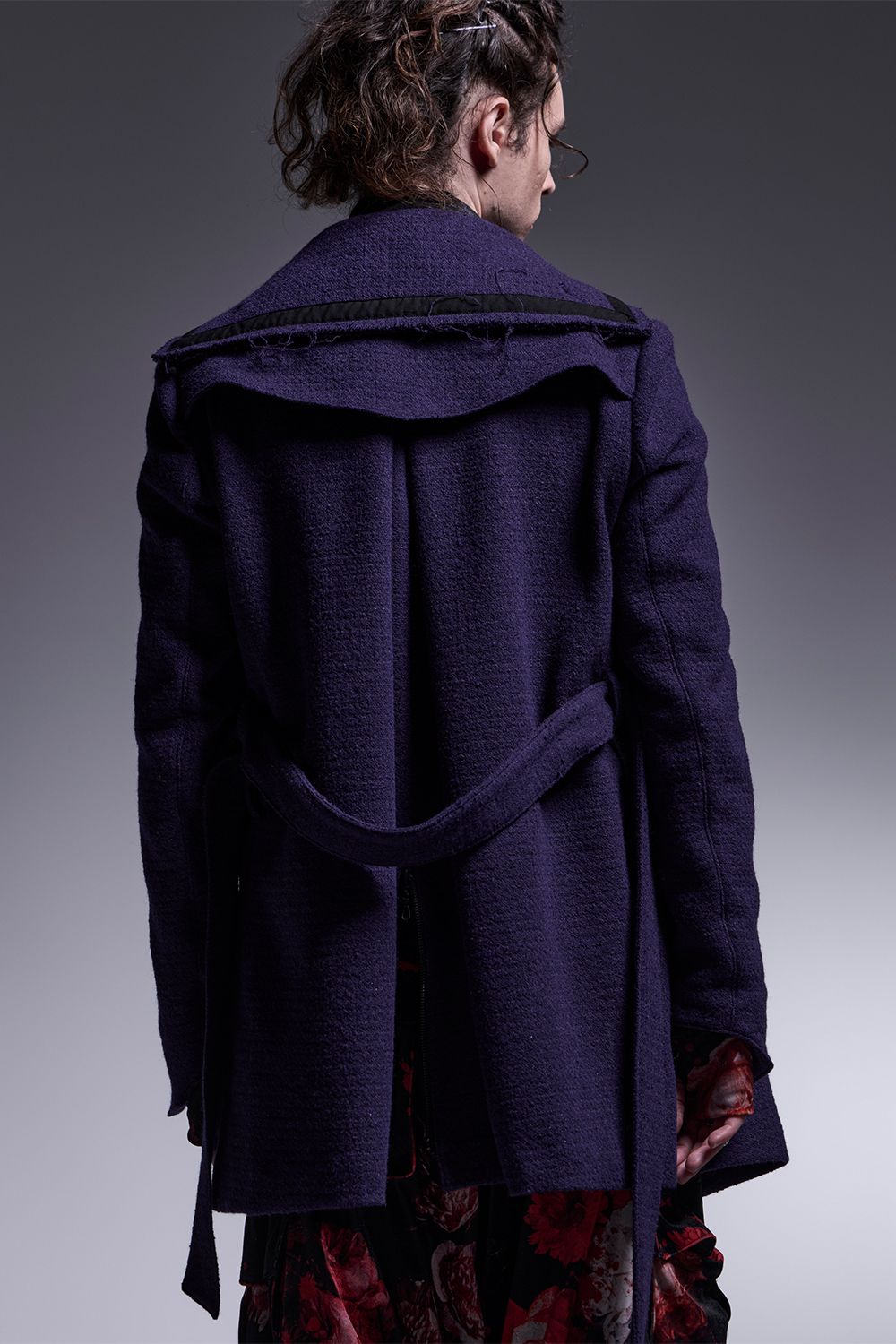 kiryuyrik - Tweed Cut Off Napoleon Jacket / ツイードカット