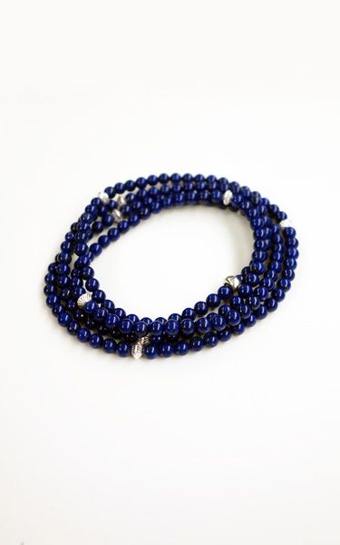 Stone & 8Silver Beads 2Way Long Necklace / ストーン アンド シルバービーズ ツーウェイ ロングネックレス