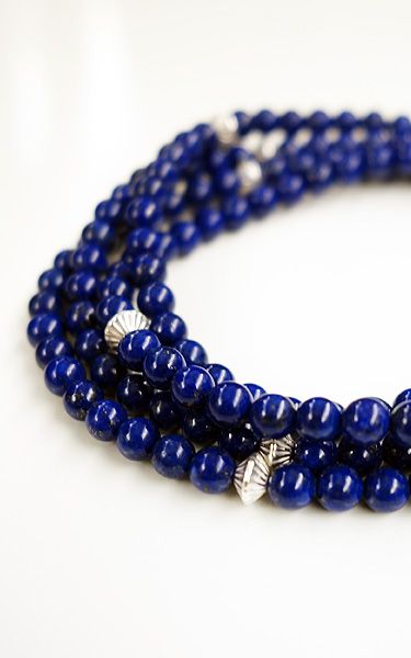 Stone & 8Silver Beads 2Way Long Necklace / ストーン アンド シルバービーズ ツーウェイ ロングネックレス