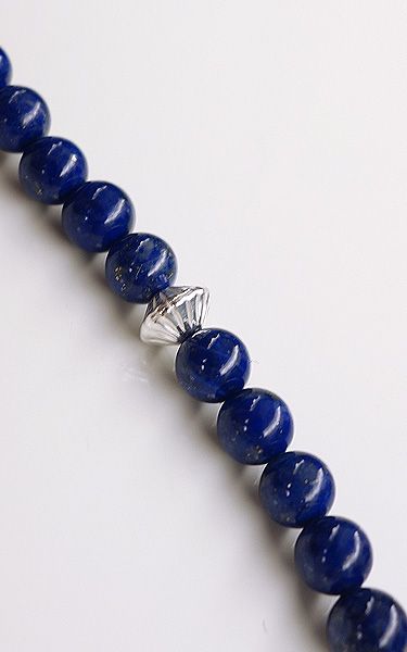Stone & 8Silver Beads 2Way Long Necklace / ストーン アンド シルバービーズ ツーウェイ ロングネックレス