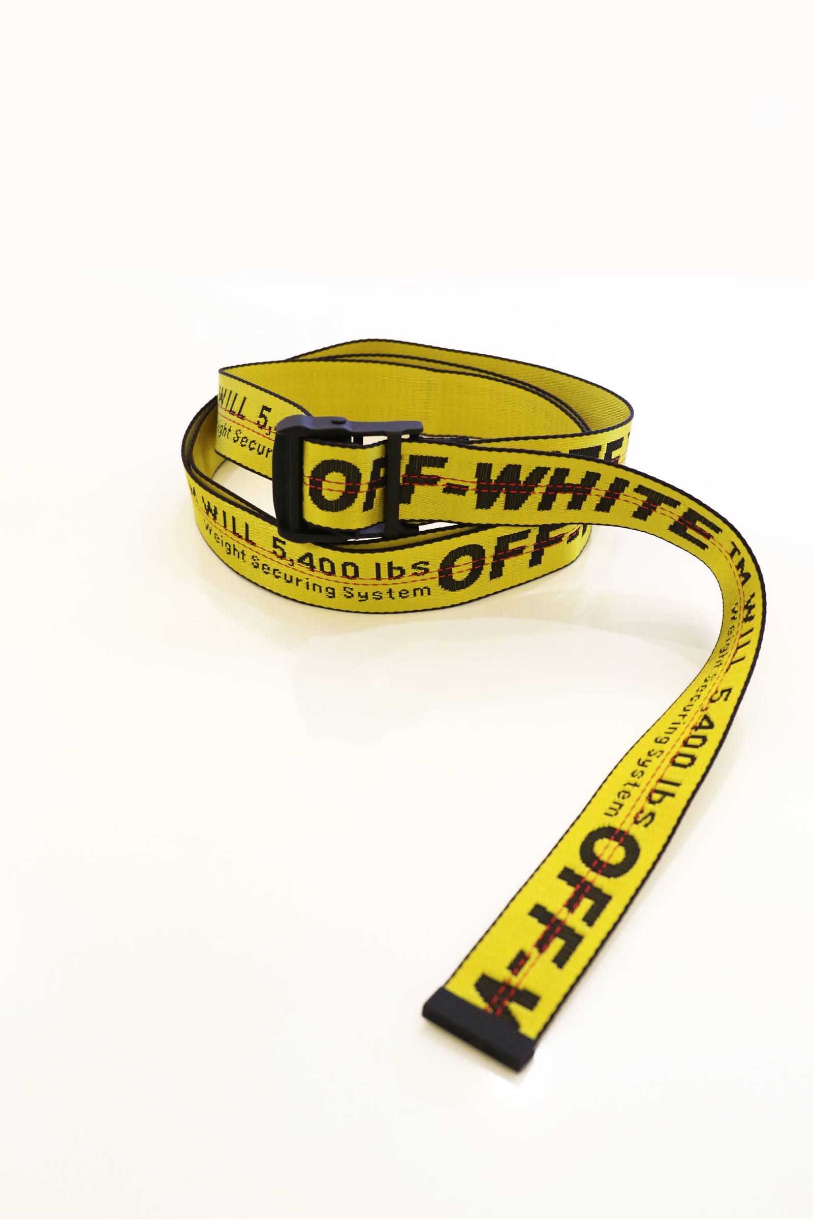 【関税込み】Off-White ブラック Industrial ベルト スリッパ off white Off-White オフホワイト INDUSTRIAL BELT