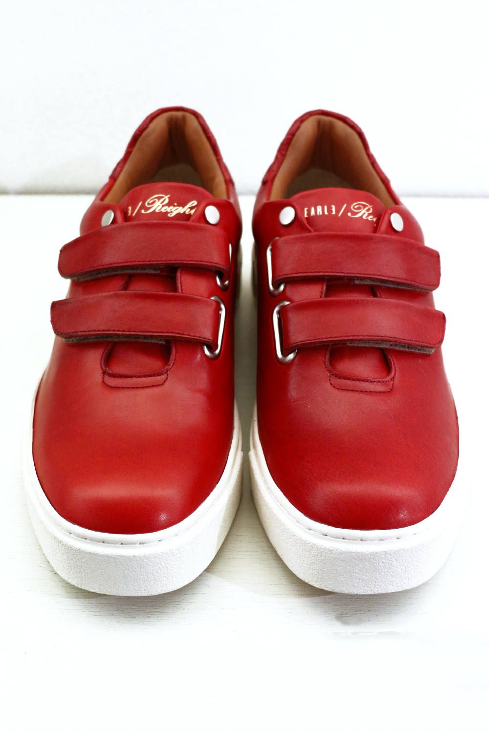 Hole cut velcro sneakers