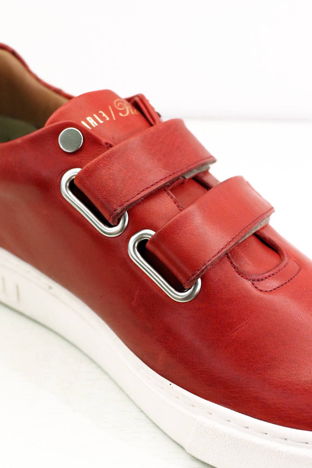 Hole cut velcro sneakers