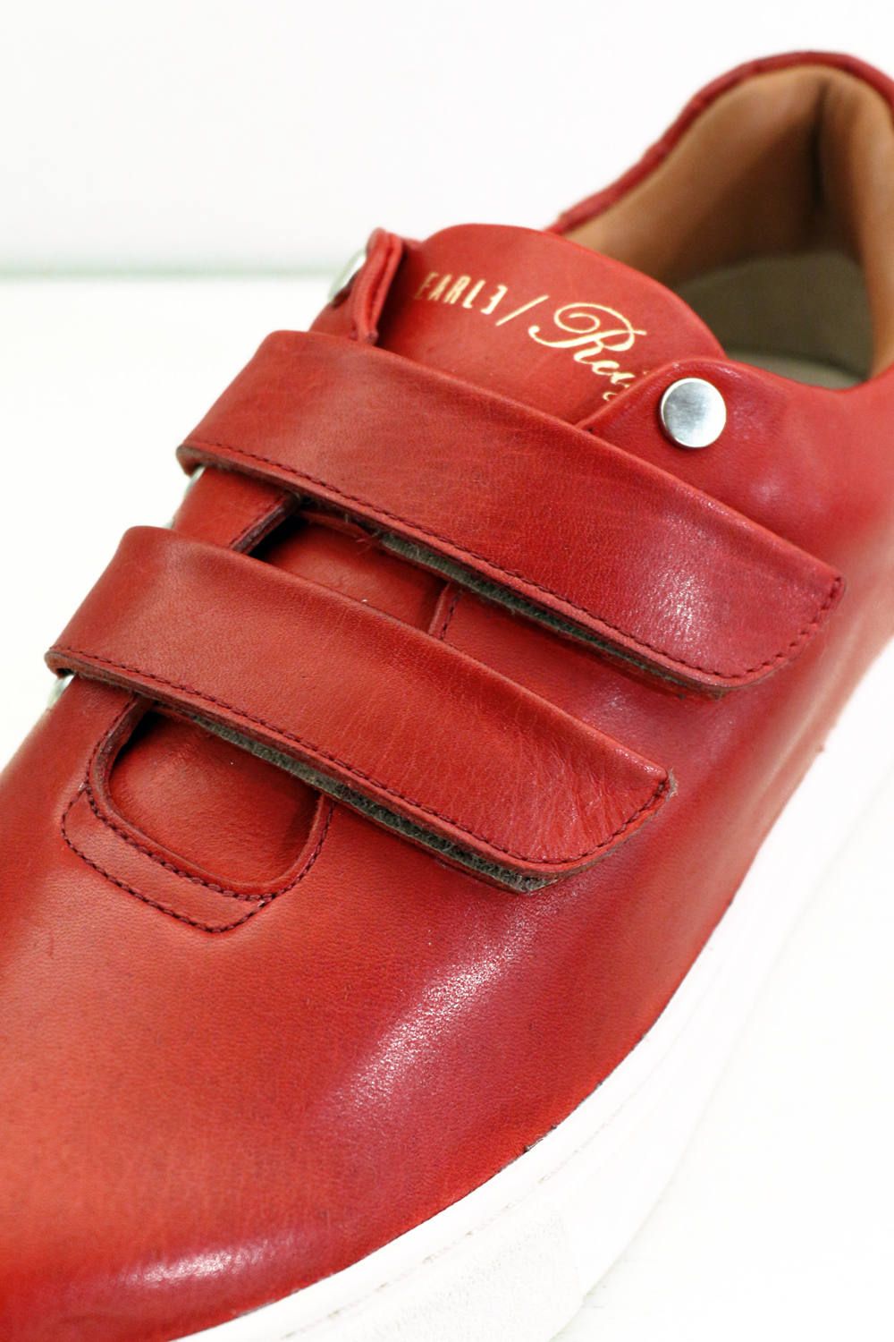 Hole cut velcro sneakers
