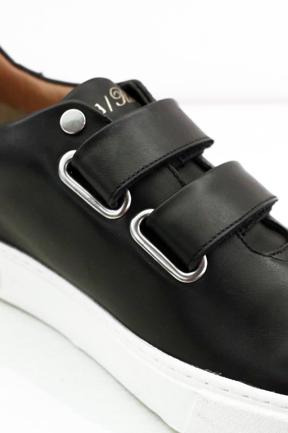 Hole cut velcro sneakers